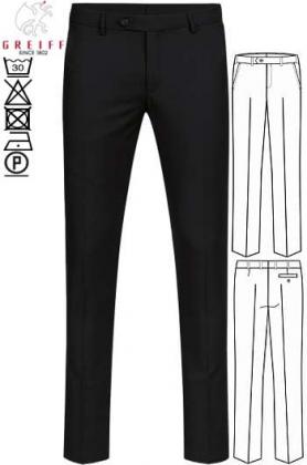 Preview: Greiff Herren-Hose BASIC schwarz