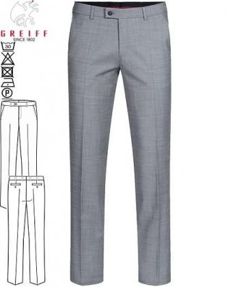 Preview: Greiff Herren-Hose hellgrau MODERN