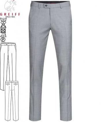 Greiff Herren-Hose grau MODERN Slim Fit