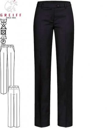 Preview: Greiff Damenhose schwarz MODERN Regular Fit
