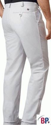 Preview: Berufshose Medizin & Pflege Arzthose weiß 100% Baumwolle Preview: Arzthose, 3 Taschen, 1 Bundfaltea