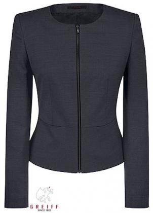 Preview: Damen-Kurzblazer schwarz Greiff MODERN Slim Fit