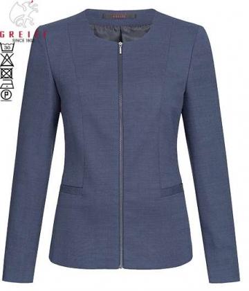 Preview: Greiff Damen Blazer Pinpoint marine Modern Regular Fit
