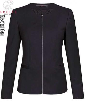 Preview: Greiff Damen Blazer schwarz Modern Regular Fit