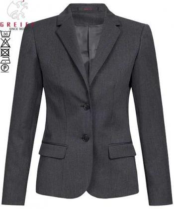 Greiff Damen-Blazer anthrazit BASIC 2-Knopf