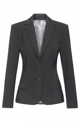 Greiff Blazer Damen anthrazit Premium Slim Fit 2-Knopf