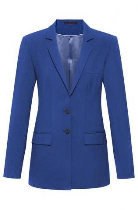 Greiff Damen Blazer lang Premium 2-Knopf italien blue