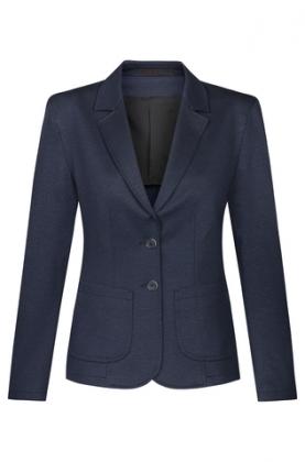 Jersey Damen Kurzblazer Greiff Casual 2-Knopf meliert