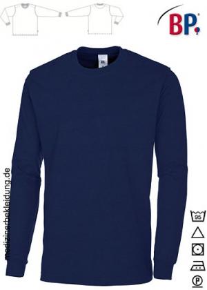 BP® T-Shirt Damen & Herren nachtblau langarm Rundhals