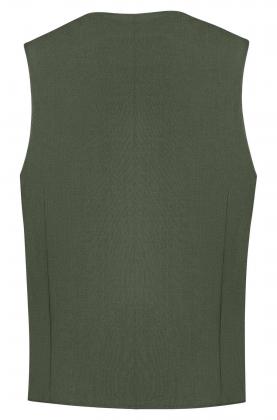 Greiff Herren Weste olivgrün Premium Regular Fit 4-Knopf