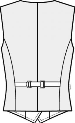 Damen Weste Glencheck kariert Reverskragen