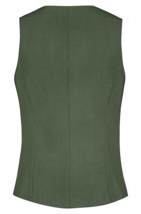 Greiff Damen Weste olivgrün Premium 4-Knopf Regular Fit