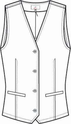 Damen Jersey-Weste glencheck Greiff Casual