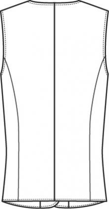 Damen Weste Regular Fit Greiff Basic 4-Knopf