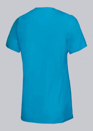 Damen Kasack Stretch curacao halbarm