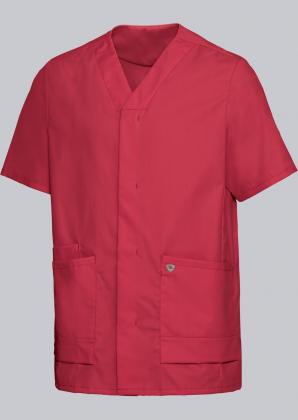 Kasack Stretch rot halbarm Herren & Damen
