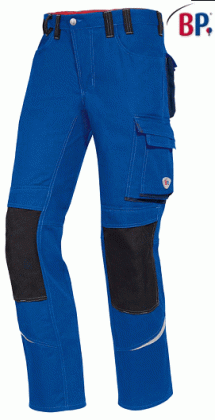 Preview: BP® Arbeitshose mit Hammerschlaufe & Reflexelemente blau
