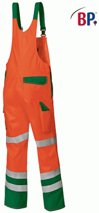 Warnschutzlatzhose warnorange/grün a