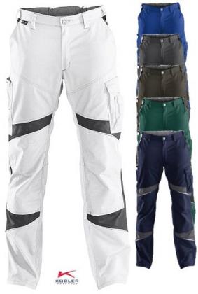 Arbeitshose zweifarbig mit Knieschutztaschen & Reflex-Elemente