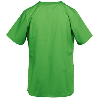 Damen Kasack kurzarm Druckknöpfe lemongreen