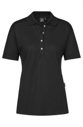 Greiff Damen-Poloshirt schwarz kurzarm