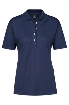 Greiff Damen-Poloshirt marineblau kurzarm