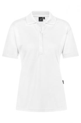 Greiff Damen-Poloshirt weiß kurzarm