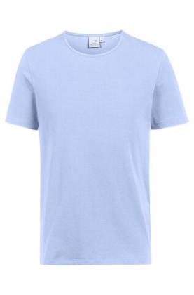Greiff Herren T-Shirt bleu kurzarm Stretch