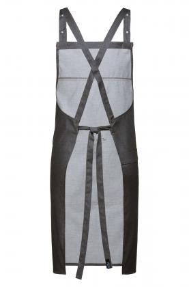 Preview: Greiff Latzschürze mit Taschen Denimoptik