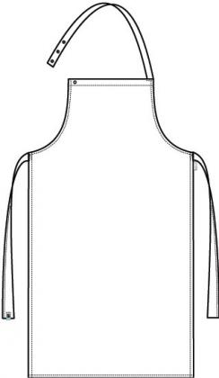 Latzschürze Nadelstreifen schwarz-weiß 72x100cm 2er Pack
