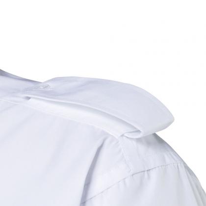 Preview: Pilotenhemd weiß langarm