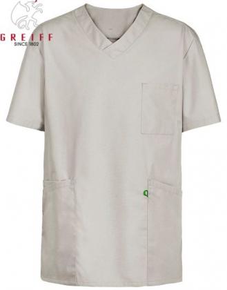 Preview: Schlupfkasack lichtgrau unisex Kasack Pflege & Medizin