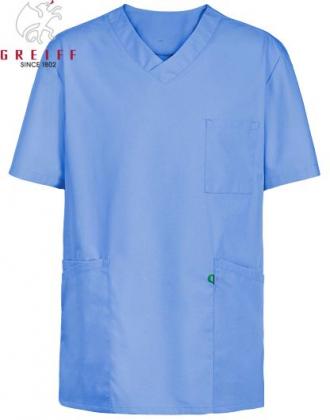 Schlupfkasack mittelblau unisex Kasack Pflege & Medizin