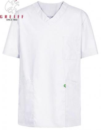 Preview: Schlupfkasack weiß unisex Kasack Pflege & Medizin