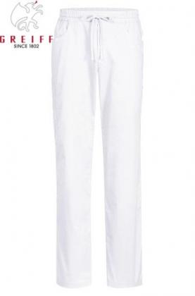 Preview: Schlupfhose weiß unisex mit Tunnelzug