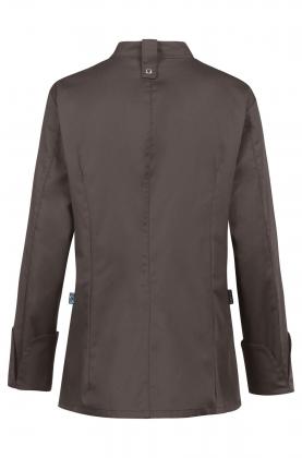 Damen Kochjacke taupe langarm Greiff Stretch