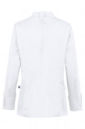 Preview: Damen Kochjacke weiß langarm Greiff Stretch