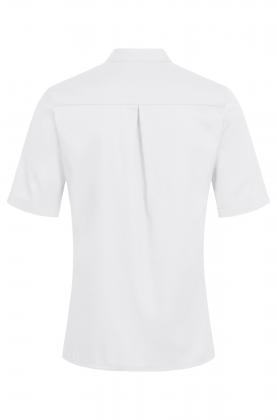 Kochjacke Reißverschluss Greiff Kochshirt weiß Jersey-Einsatz