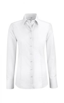 Damen Bluse weiß Greiff Leasing langarm Regular Fit