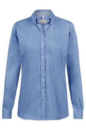 Damen Bluse langarm denimoptik Greiff