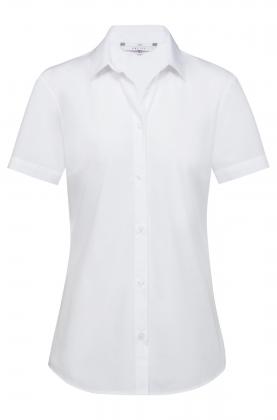 Damen Bluse kurzarm weiß Greiff Simple