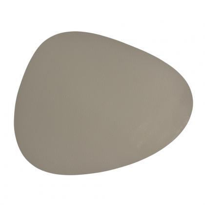 Preview: Platzset silbergrau Kunstleder ca. 43 x 30 cm 6 Stück