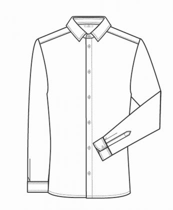 Preview: Herren Hemd langarm weiß Greiff Simple