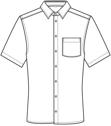 Herren Hemd kurzarm bleu Greiff Leasing Regular Fit