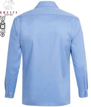 Greiff Hemd blau langarm Premium Regular Fit
