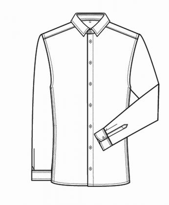 Herren Hemd langarm farbig Stretch Greiff Premium