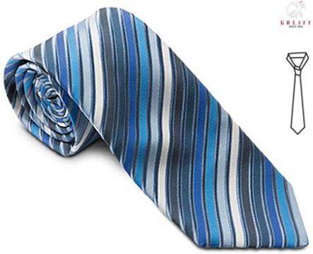 Greiff Krawatte blau gestreift