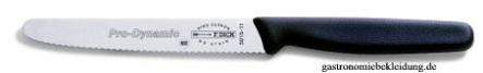 Allzweckmesser 11 cm Pro-Dynamic, Wellenschliff, schwarz, F. Dick