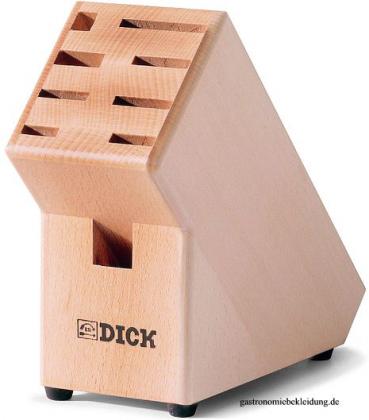 Holz-Messerblock leer, massiv, F. Dick