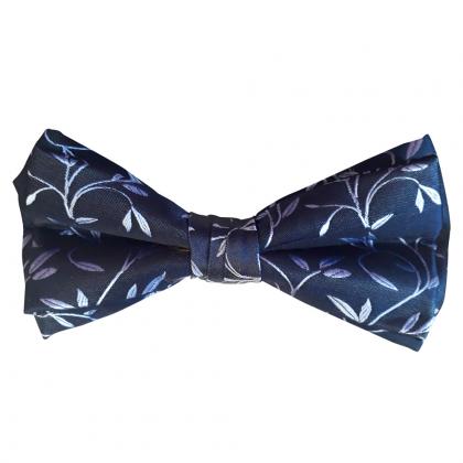 Fliege Floral blau